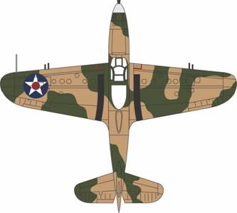 P-400 (P-39) Airacobra 1/72 Die Cast Model, 1942 (AC033)