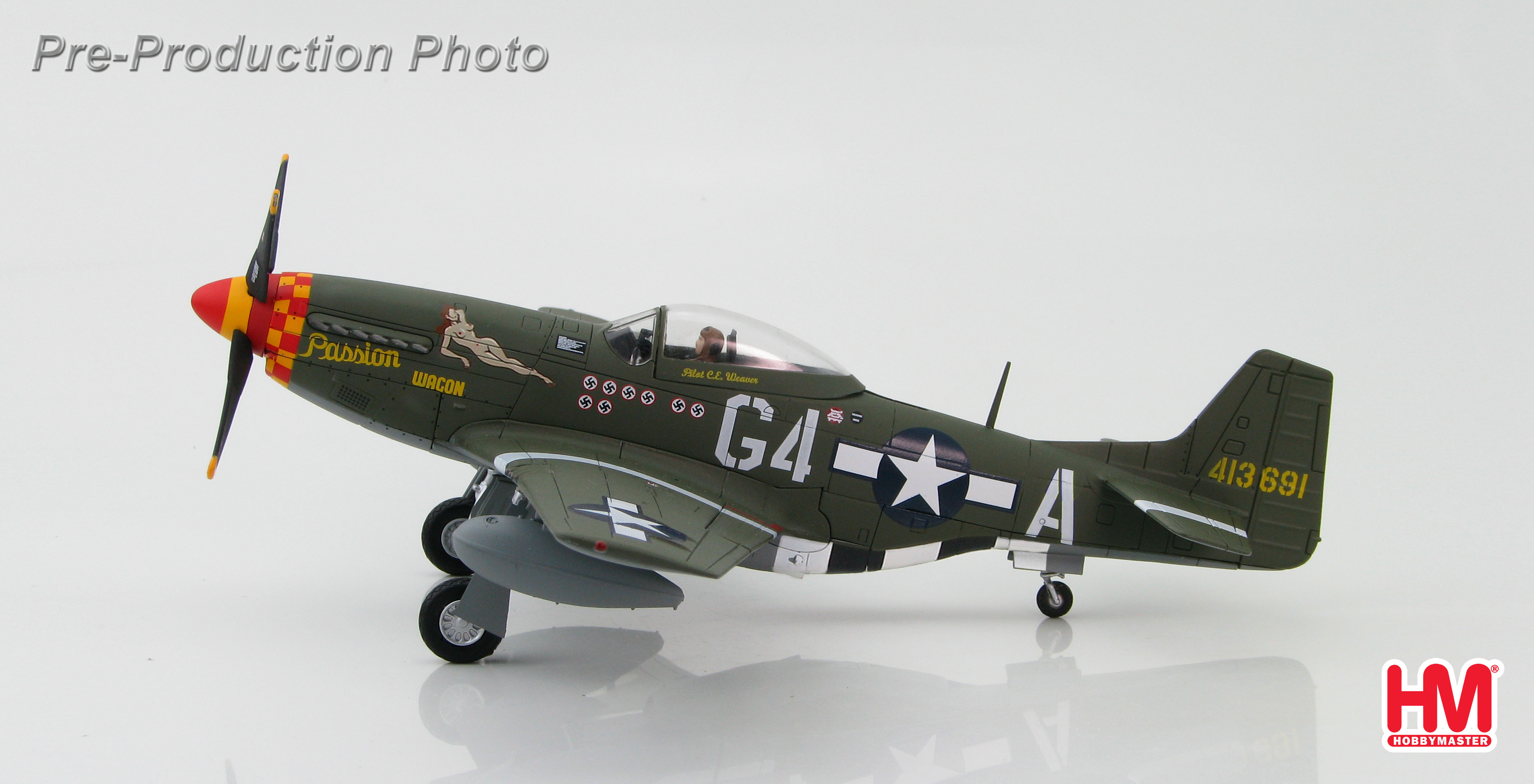 P-51D "Passion Wagon", Capt. Charles E "Chuck" Weaver (HA7727) - Click Image to Close