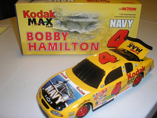 Hamilton, Bobby #4 Kodak Armed Forces / Navy 1/24 Action - Click Image to Close