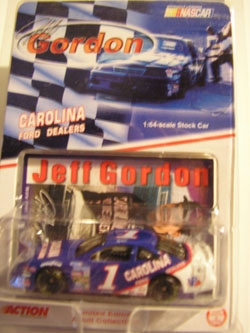 1991 Ford #1 Carolina Ford Dealers 1/64 Jeff Gordon - Click Image to Close